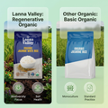 Lanna Valley Regenerative Organic Jasmine White Rice – Authentic Thai Hom Mali Rice – USDA Organic, ROC,B-Corp, Ecocert Certified – Grown in Northern Thailand – Allergen-Free Facility – 32 oz (2 lb)